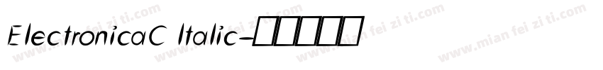 ElectronicaC ltalic字体转换
